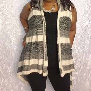 A New Approach (a.n.a) Long Plaid Drape Cape